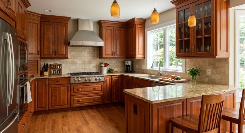 Cherry Cabinet Remodeling in Kokomo, IN