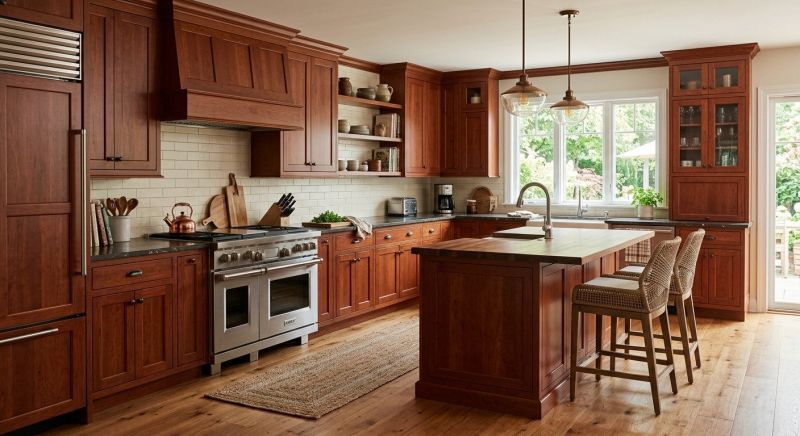 Cherry Cabinet Remodeling in Marysville, OH