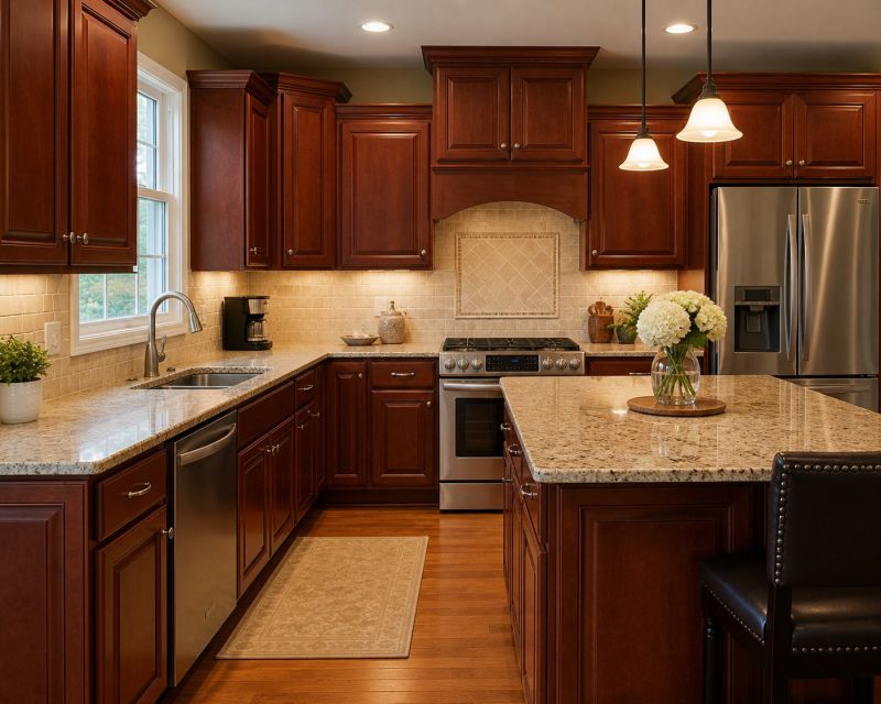 Cherry Cabinet Remodeling in Bloomington, IN