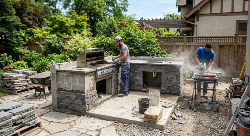 Outdoor Kitchen Construction in Katy, TX